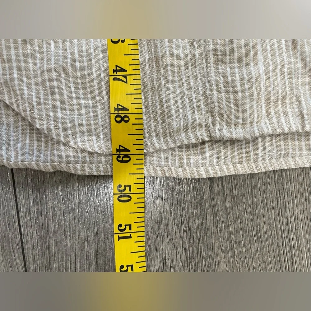 FAHERTY Linen Laguna Maxi Dress in Gus-Golden Sun Striped Size Medium - Picture 6 of 11